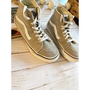 VANS Youth S8 High Top Suede Sneaker  GREY Sz 4